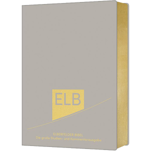 elberfelder bibel die große studien und kommentarausgabe, leder mit goldschnitt